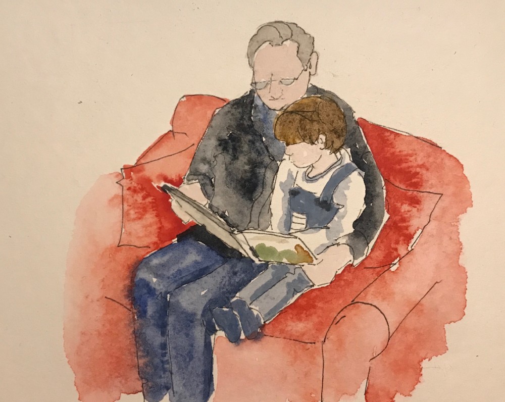 Reading on the Red Chair